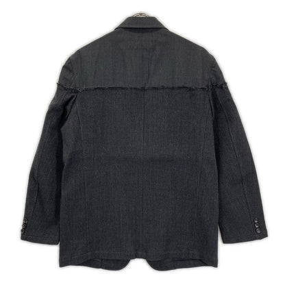 COMMEdesGARCONS HOMME コムデギャルソンオム 97AW HJ-040055・HP-04007M ブラック 素材切り替え 田中オム テーラードジャケット パンツ セットアップ スーツ セットアップ