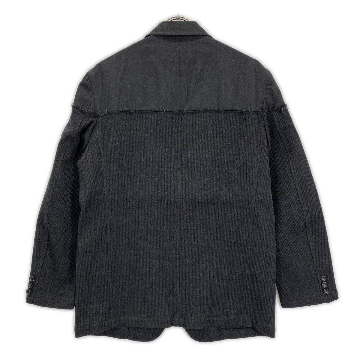 COMMEdesGARCONS HOMME コムデギャルソンオム 97AW HJ-040055・HP-04007M ブラック 素材切り替え 田中オム テーラードジャケット パンツ セットアップ スーツ セットアップ