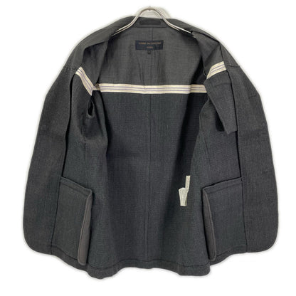 COMMEdesGARCONS HOMME コムデギャルソンオム 97AW HJ-040055・HP-04007M ブラック 素材切り替え 田中オム テーラードジャケット パンツ セットアップ スーツ セットアップ