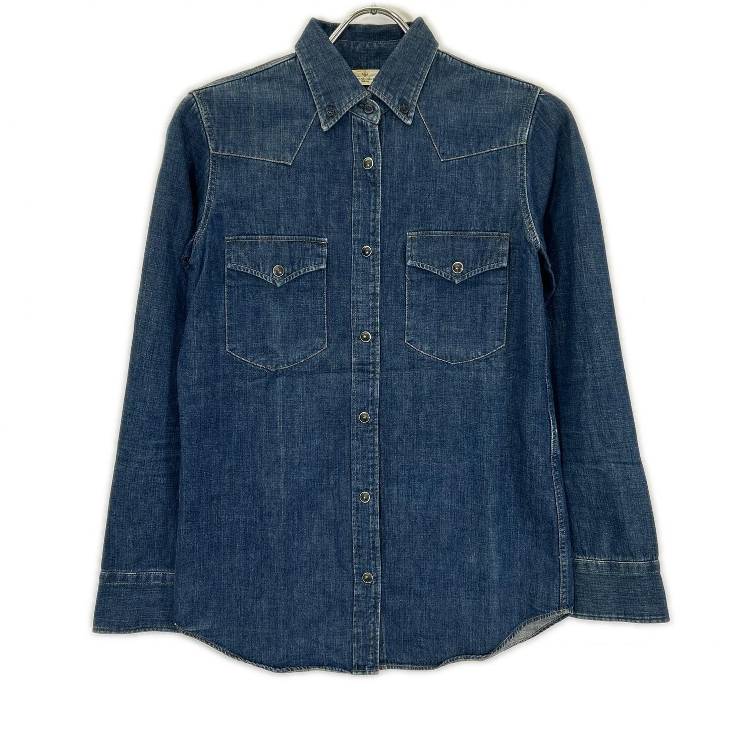 GOLDEN GOOSE ゴールデングース G23D021 インディゴ ボタンダウンカラー デニムシャツ トップス