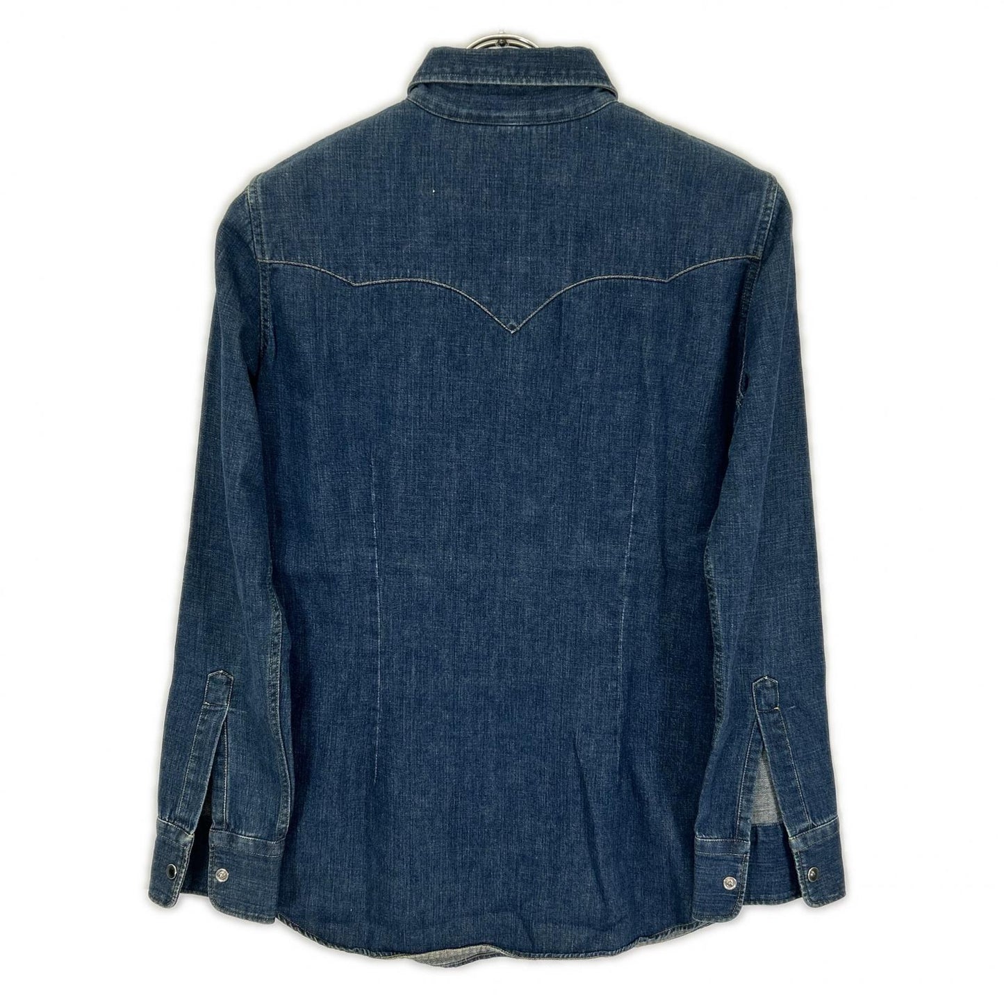 GOLDEN GOOSE ゴールデングース G23D021 インディゴ ボタンダウンカラー デニムシャツ トップス