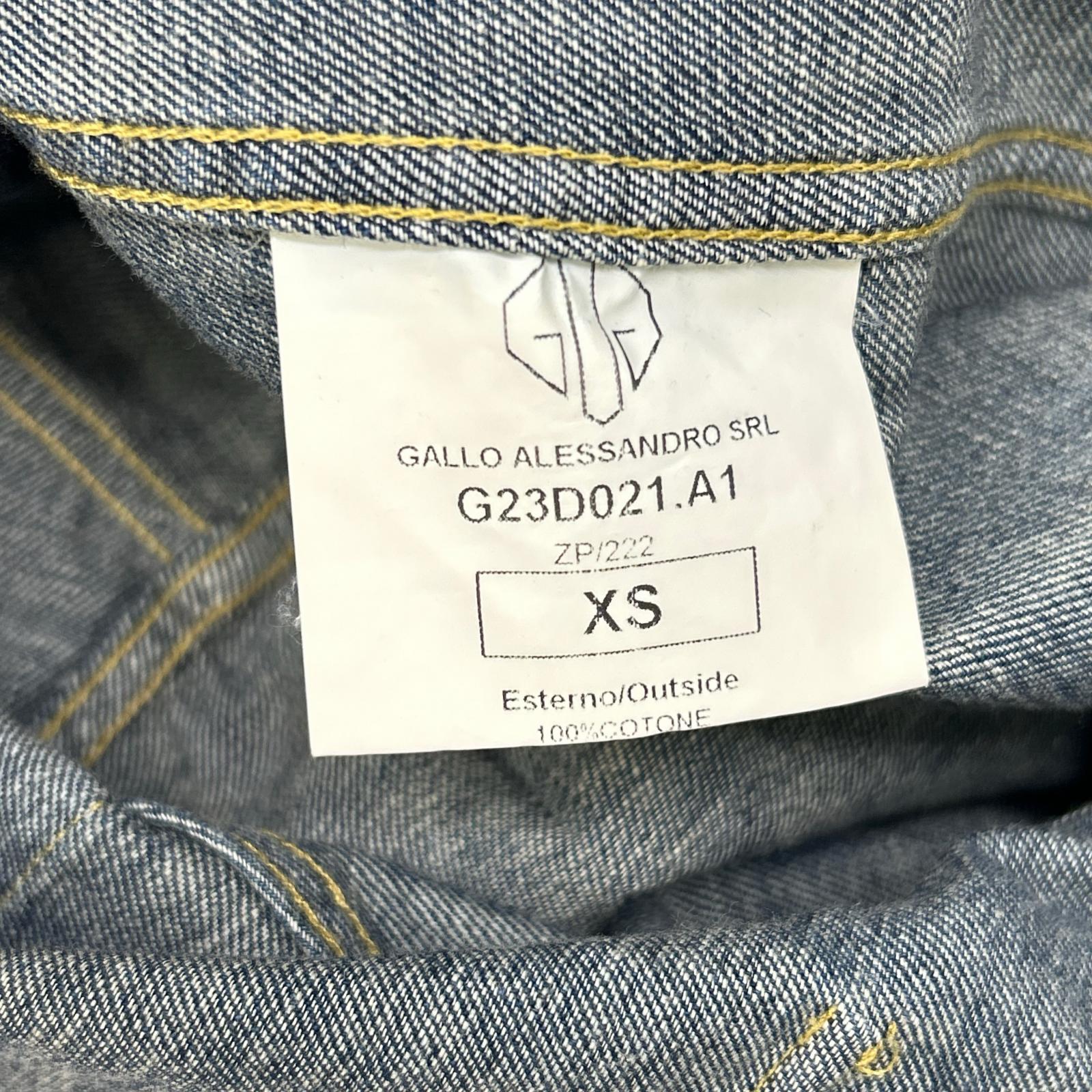 GOLDEN GOOSE ゴールデングース G23D021 インディゴ ボタンダウンカラー デニムシャツ トップス