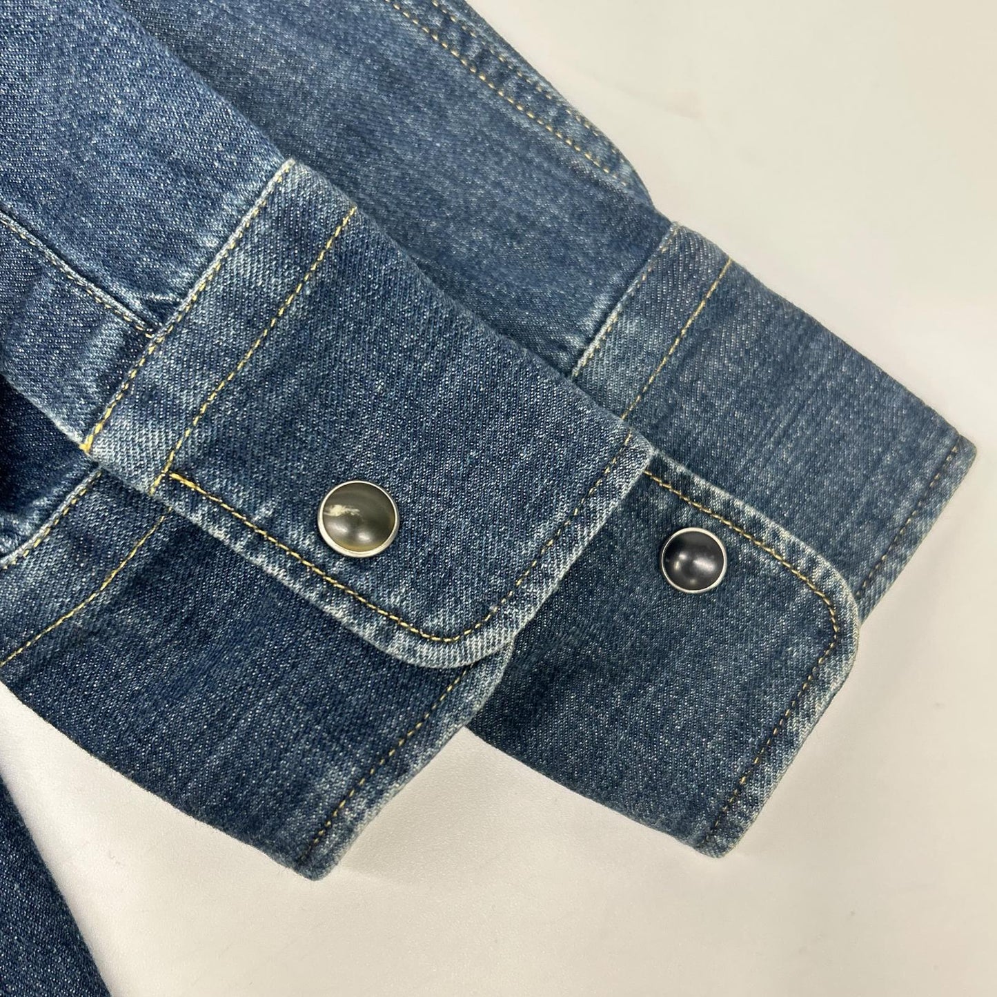 GOLDEN GOOSE ゴールデングース G23D021 インディゴ ボタンダウンカラー デニムシャツ トップス