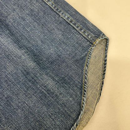 GOLDEN GOOSE ゴールデングース G23D021 インディゴ ボタンダウンカラー デニムシャツ トップス