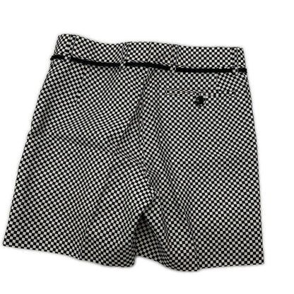 DRIES VAN NOTEN ドリスヴァンノッテン ブラック×ホワイト チェッカーフラッグ シルクショートパンツ ボトムス