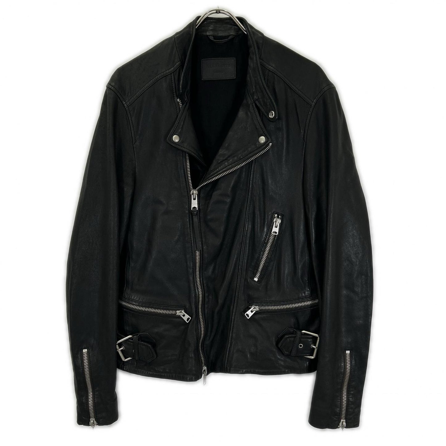 All Saints オールセインツ ブラック シープレザー ダブルライダース ジャケット ジャケット