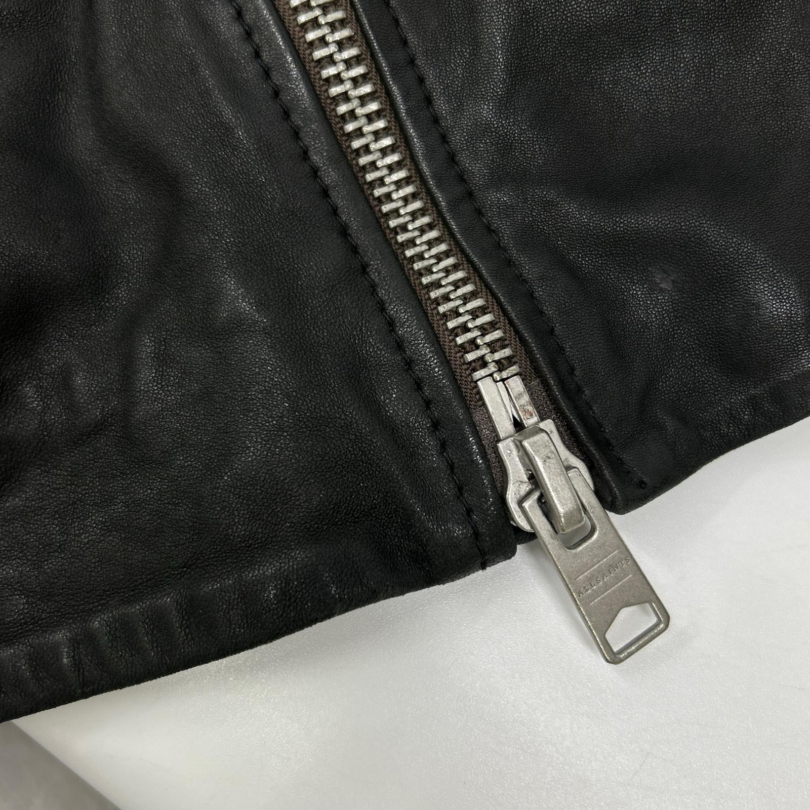 All Saints オールセインツ ブラック シープレザー ダブルライダース ジャケット ジャケット