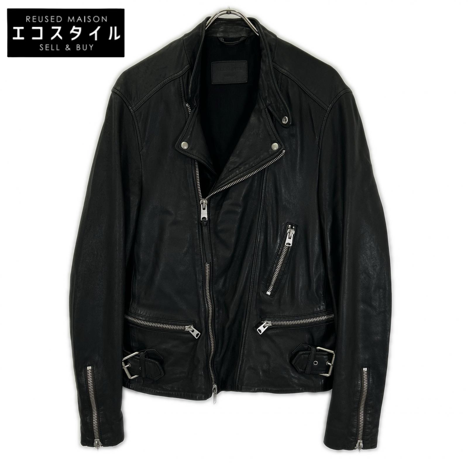 All Saints オールセインツ ブラック シープレザー ダブルライダース ジャケット ジャケット