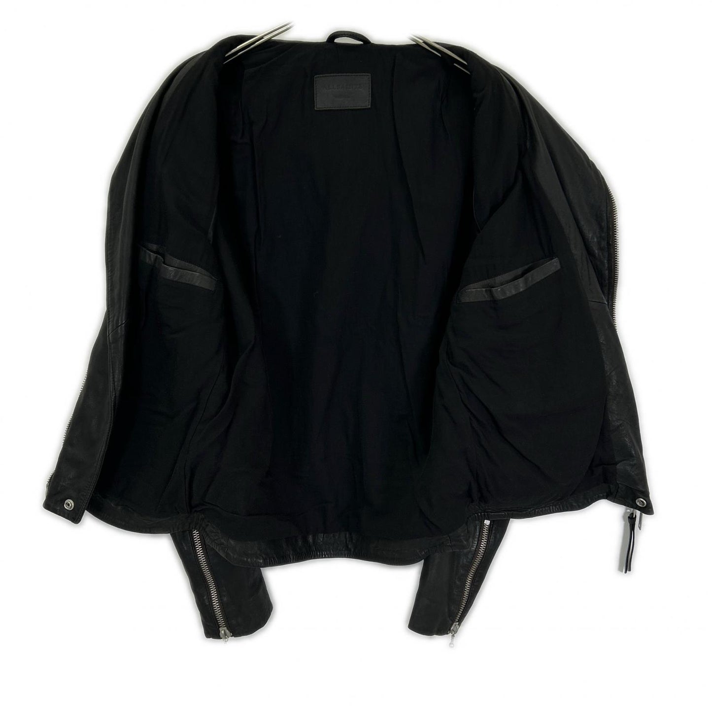 All Saints オールセインツ ブラック シープレザー ダブルライダース ジャケット ジャケット