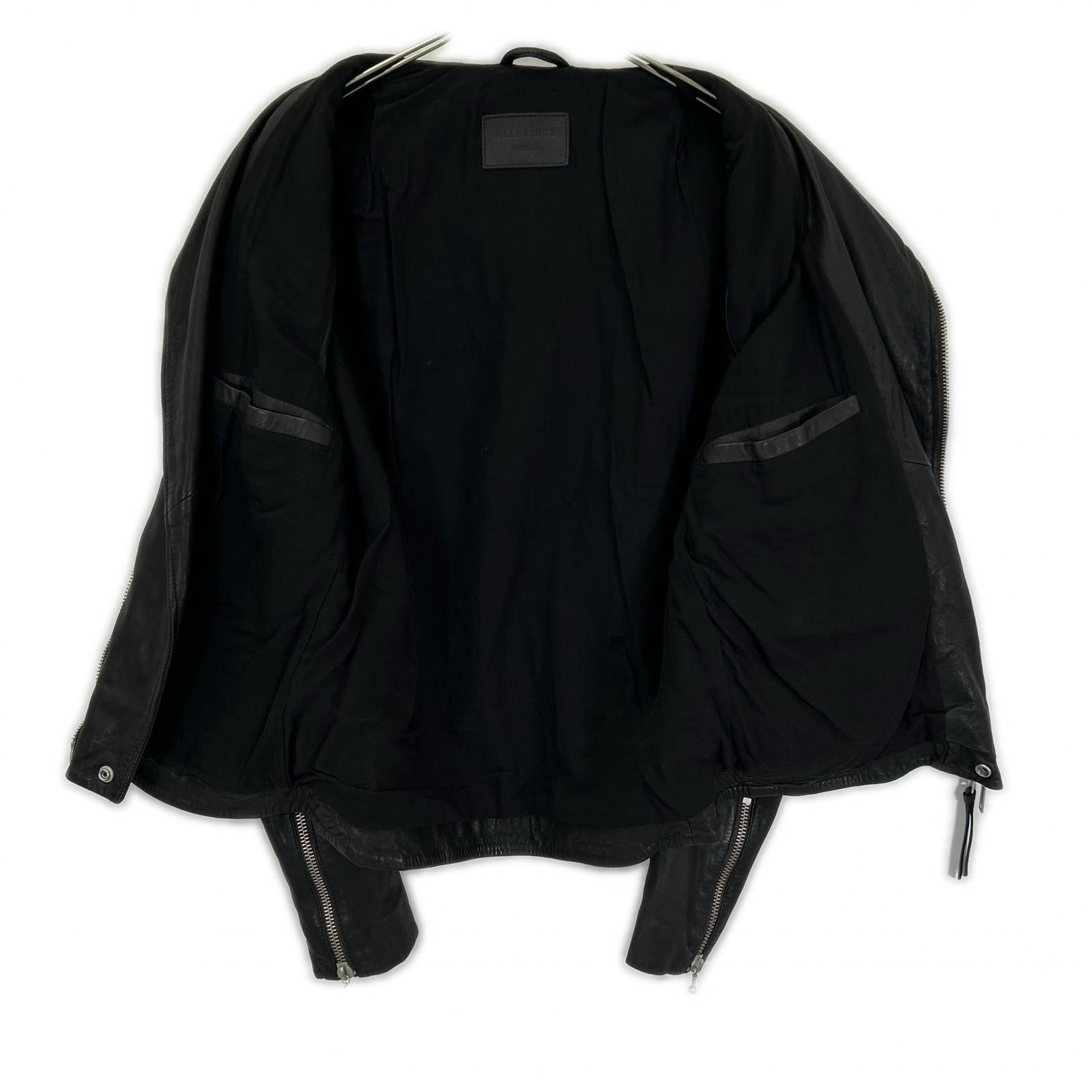 All Saints オールセインツ ブラック シープレザー ダブルライダース ジャケット ジャケット