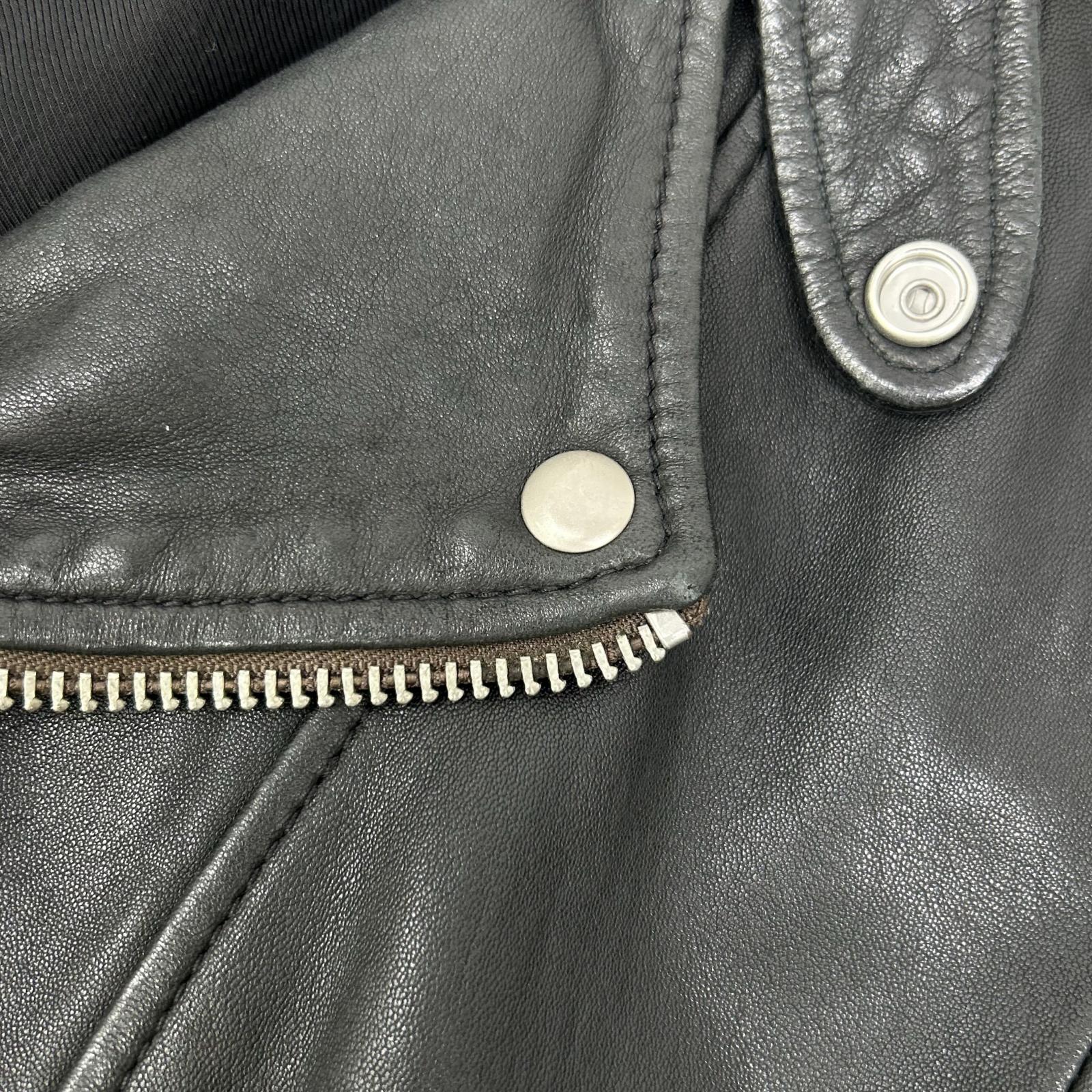 All Saints オールセインツ ブラック シープレザー ダブルライダース ジャケット ジャケット