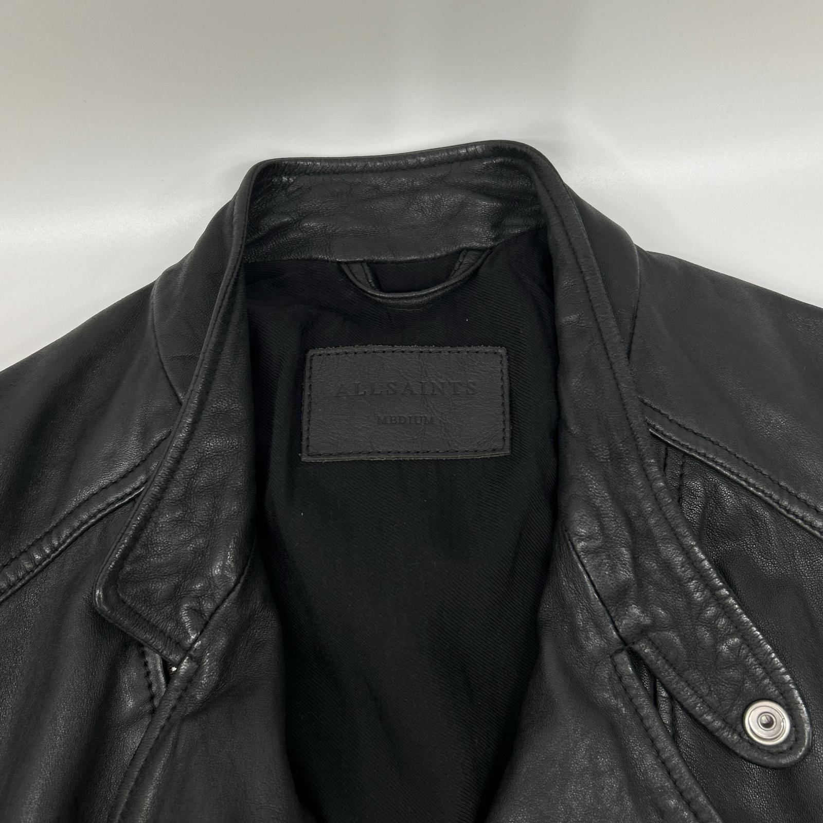 All Saints オールセインツ ブラック シープレザー ダブルライダース ジャケット ジャケット