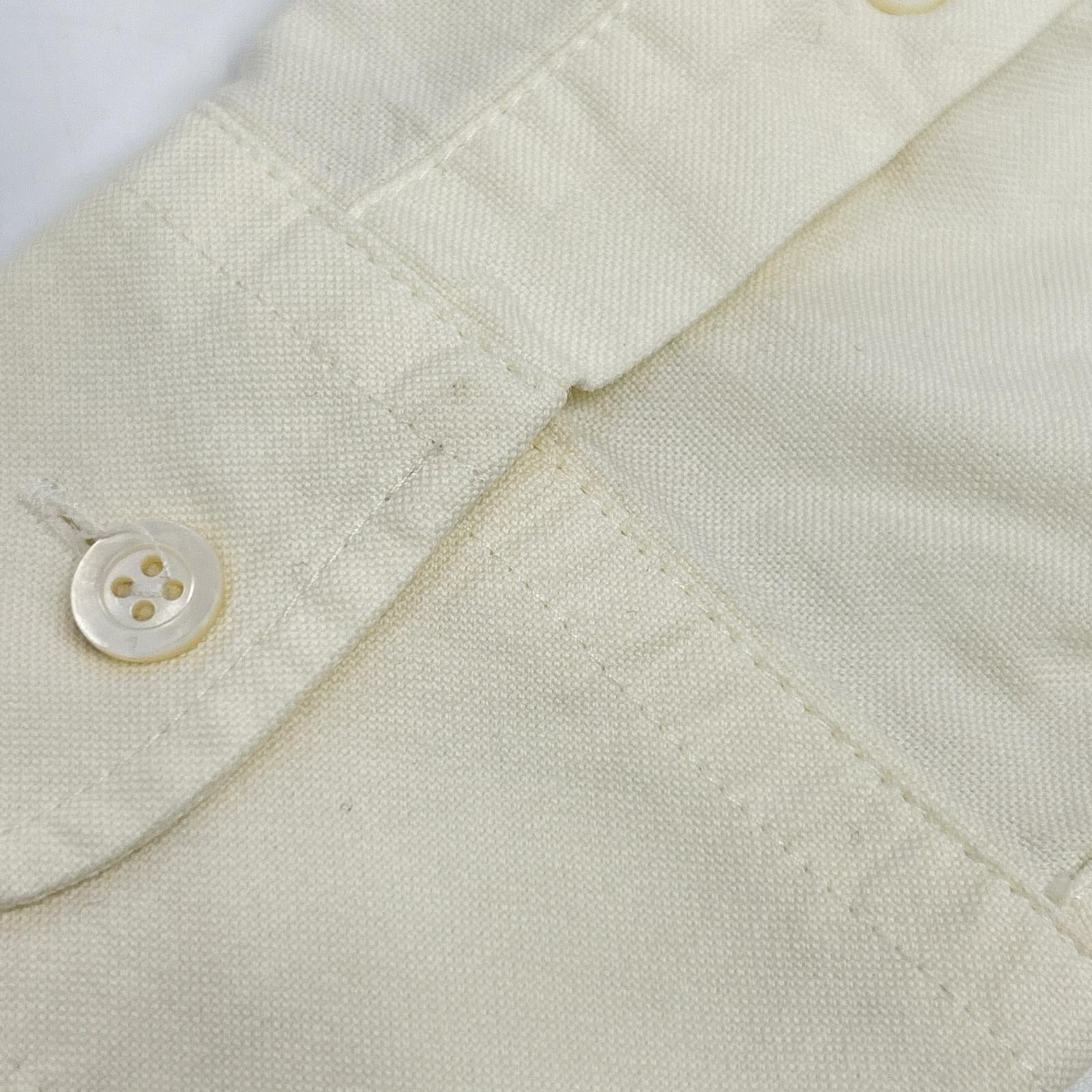 AMI Alexandre Mattiussi アミアレクサンドルマテュッシ ホワイト ハート刺繍 ボタンダウン ロングスリーブシャツ トップス