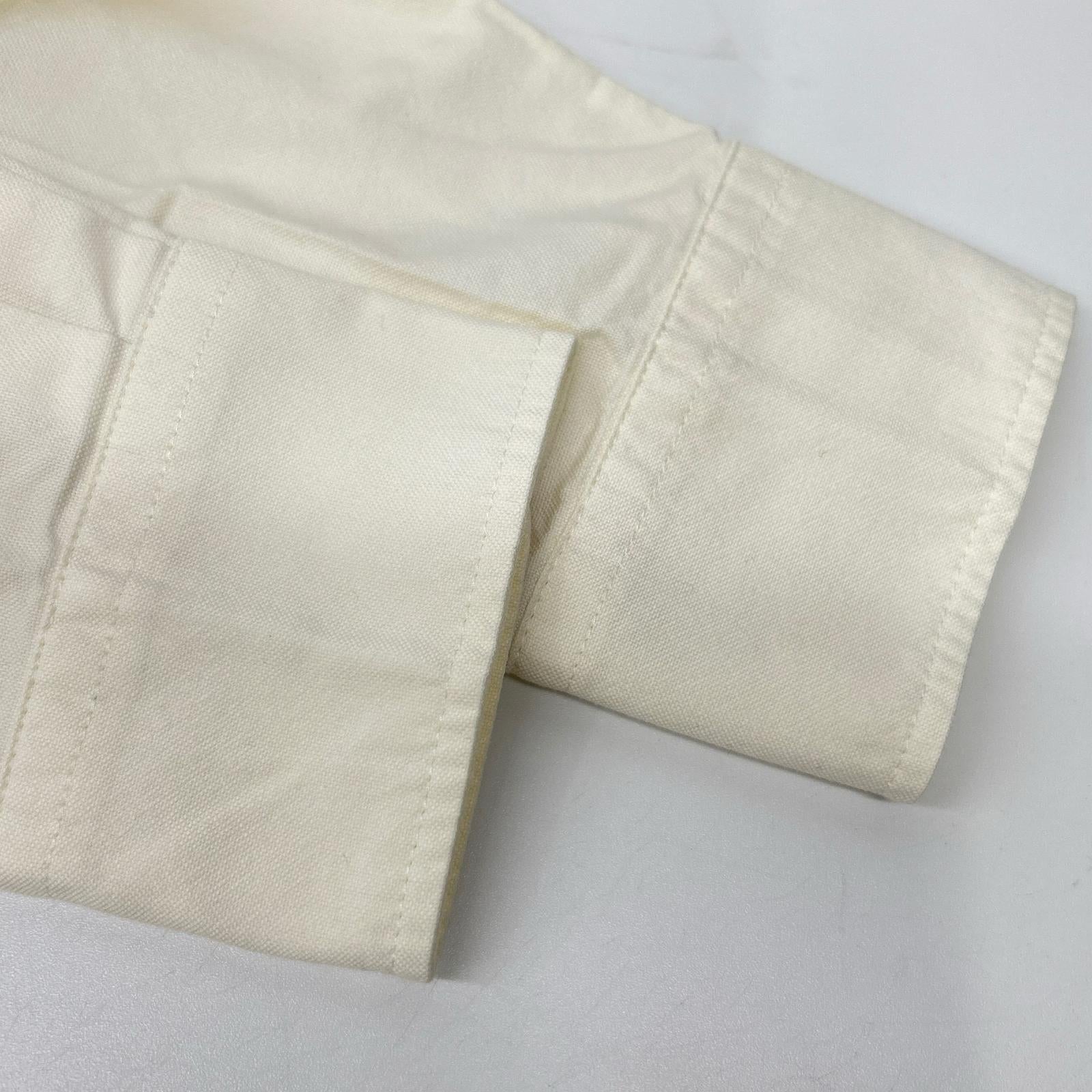 AMI Alexandre Mattiussi アミアレクサンドルマテュッシ ホワイト ハート刺繍 ボタンダウン ロングスリーブシャツ トップス