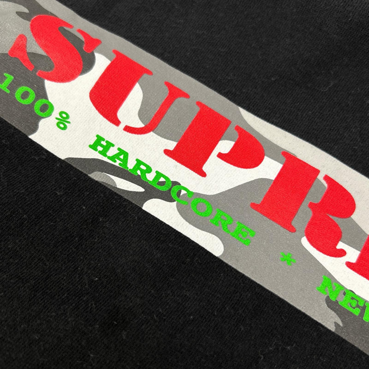 Supreme Supreme 25SS black HARDCORE Tee/short-sleeve cut-and-sew top