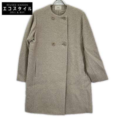 IENA イエナ 24AW ベージュ ウールモヘヤ カラーレス ループコート コート