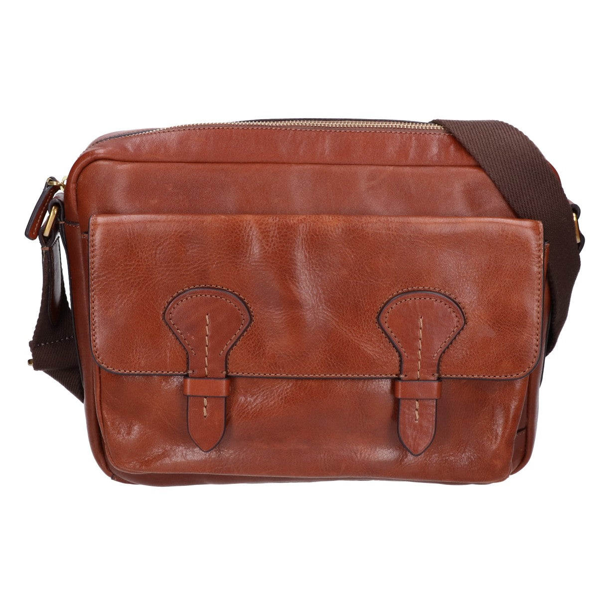 FOSSIL フォッシル クーリエ レザー ショルダーバッグ