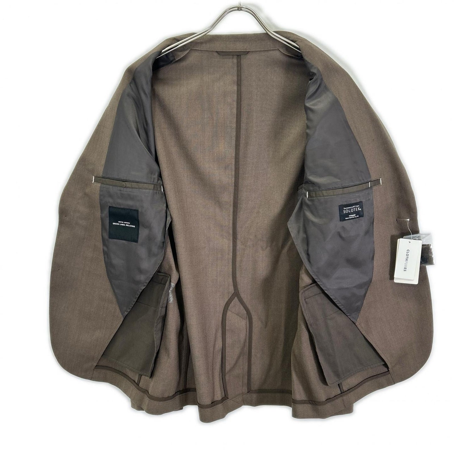green label relaxing Green Label Relaxing 【×SOLOTEX】Brown Washable Hopsack NT 2B Jacket Jacket