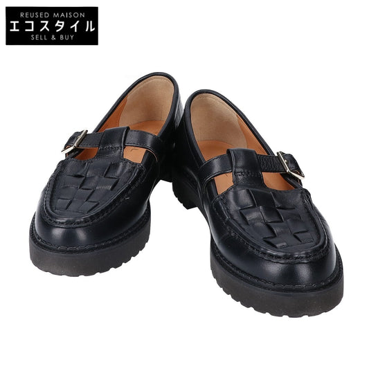 REGAL Excellent-condition F34R intrecciato-design T-strap loafers