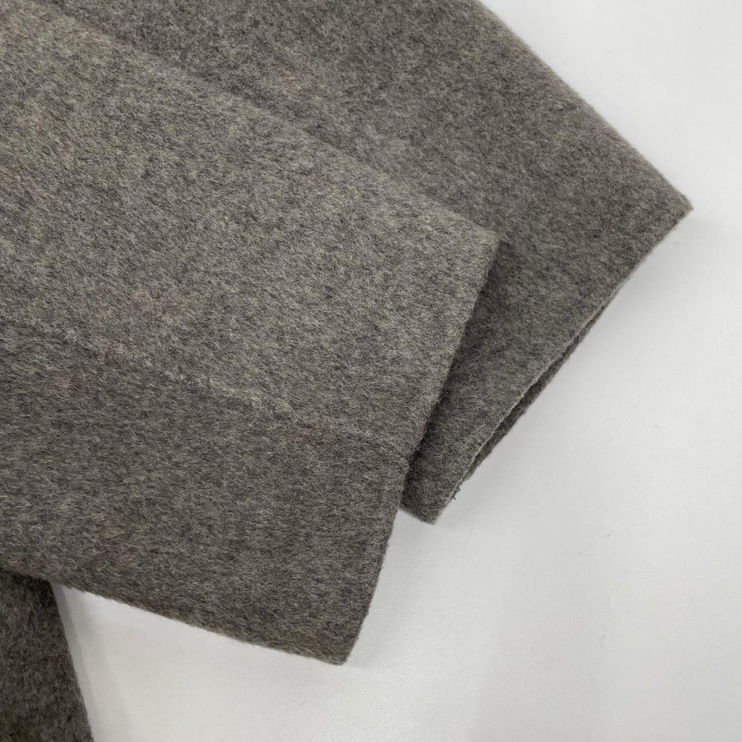 theory luxe セオリーリュクス グレー ウールカシミヤ New Motion Breton ダブルブレストコート コート