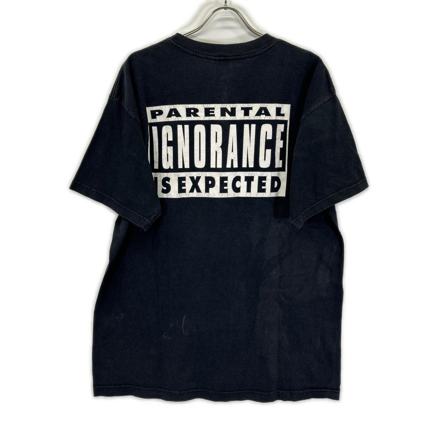 VINTAGE ヴィンテージ 【TOTAL CHAOS】00s　ブラック×ホワイト パンクプリント バンドTシャツ トップス