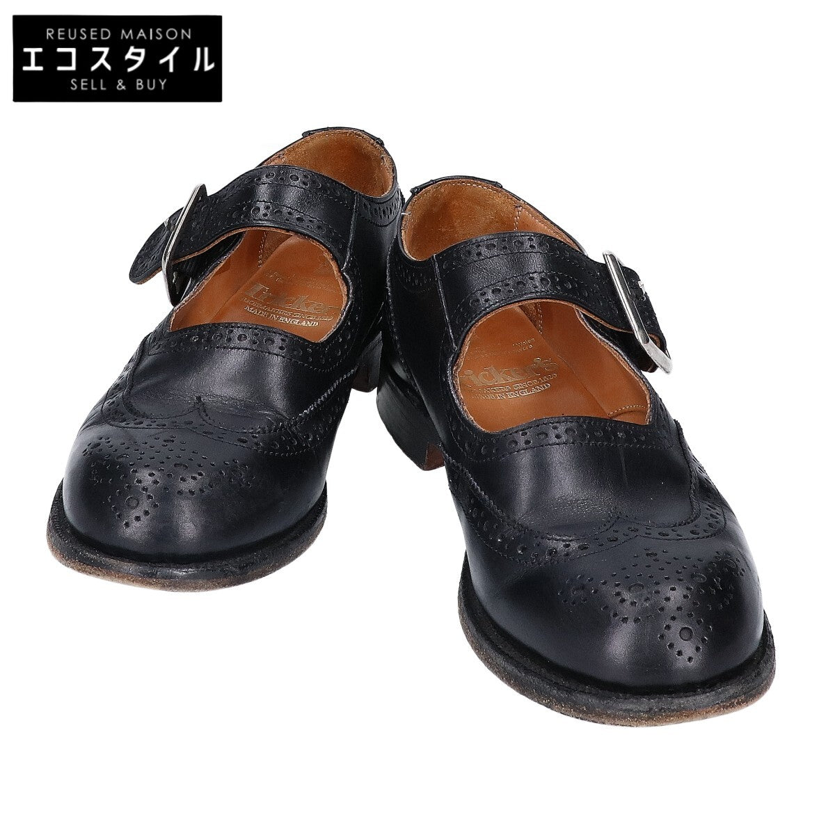 Tricker's トリッカーズ L6011 MARY JANE ウィングチップ レザーシューズ シューズ