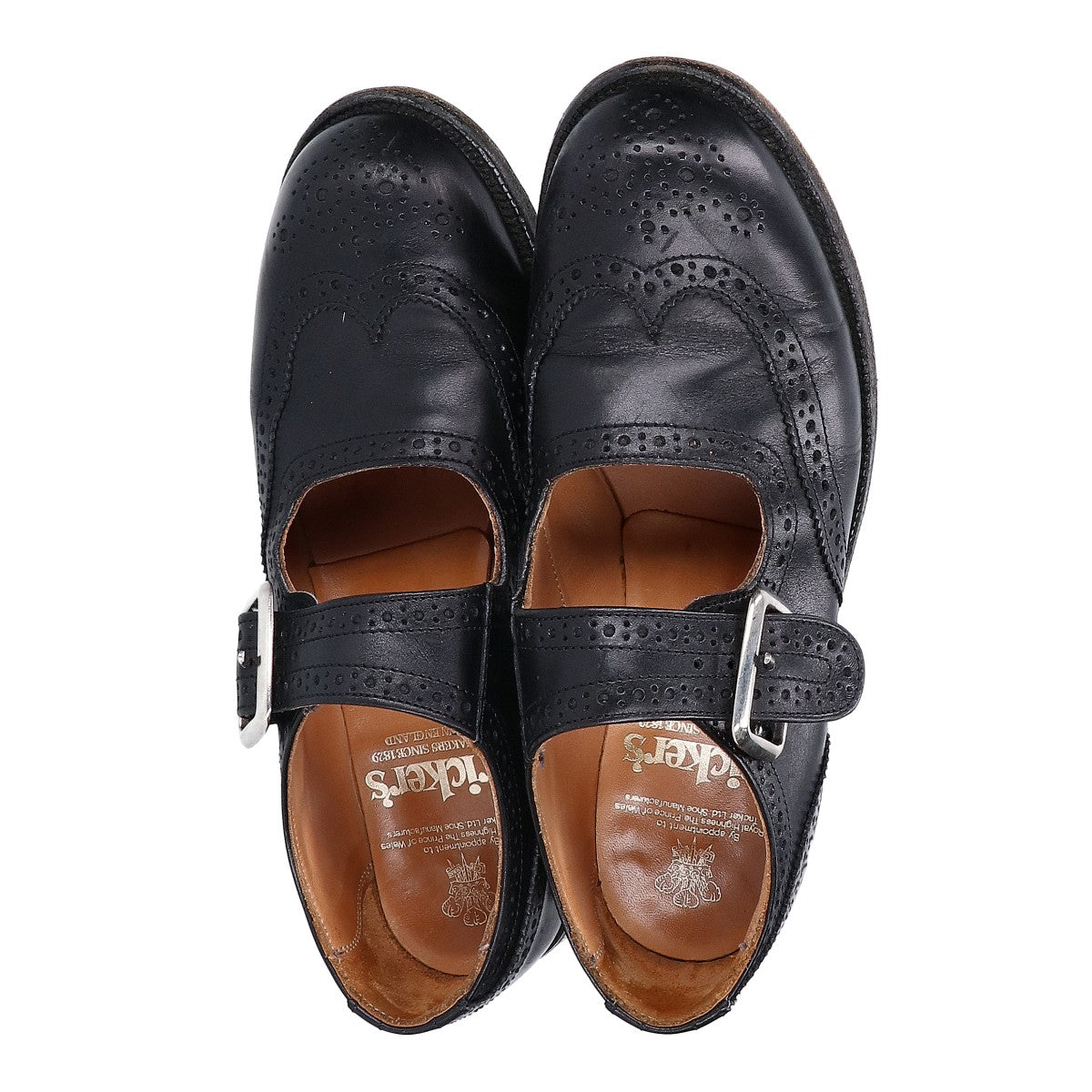 Tricker's トリッカーズ L6011 MARY JANE ウィングチップ レザーシューズ シューズ