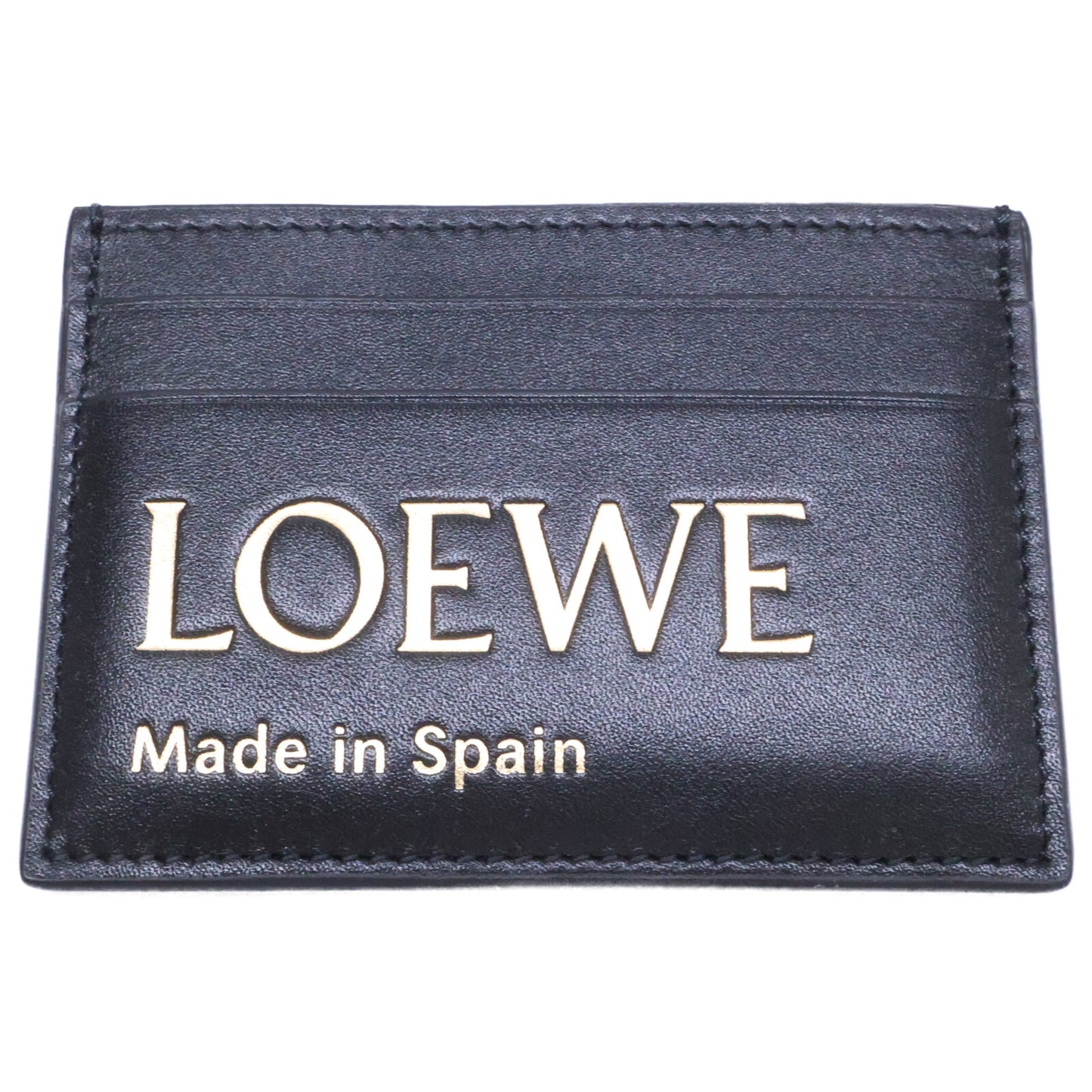 LOEWE ロエベ 【新品同様】CLE0322X01 0010946846 シャイニーナパカーフ エンボスロゴ カードケース