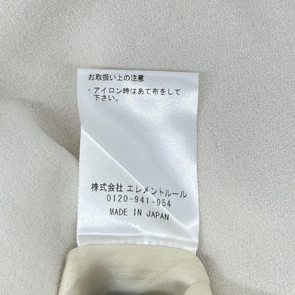 BRILL ブリル クリーム クルーネック長袖ワンピース ワンピース