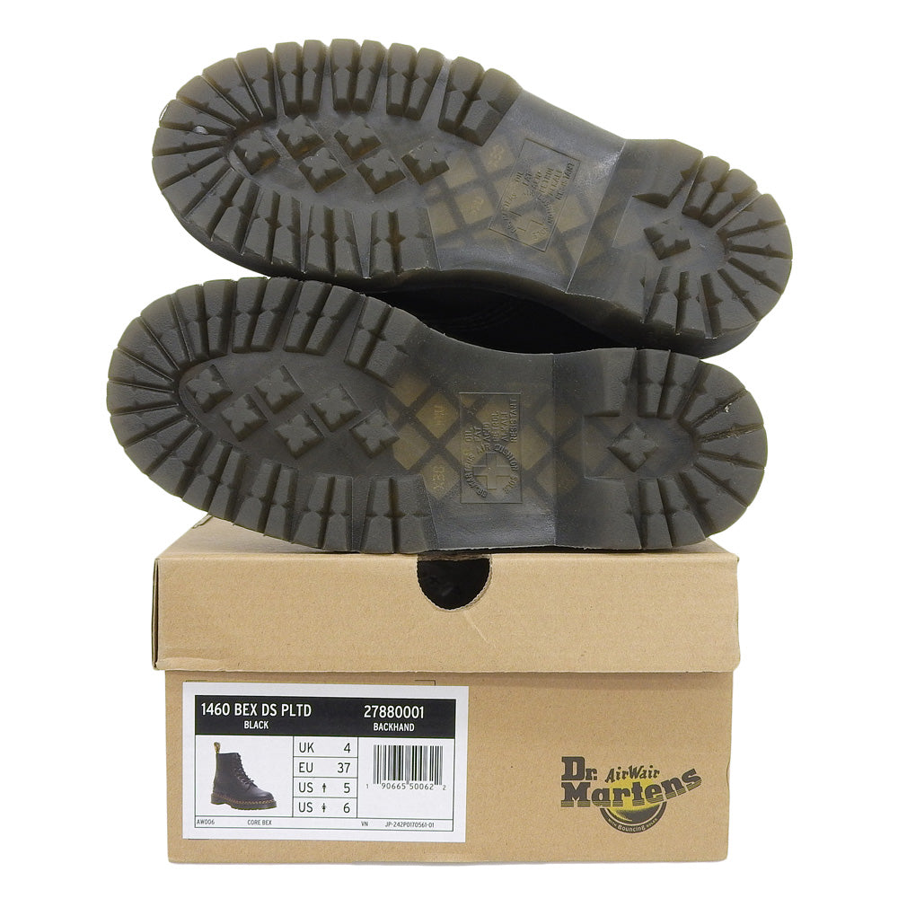 Dr.Martens ドクターマーチン 美品 1460 BEX DS PLTD 8EYE BOOT 8ホールブーツ シューズ レディース レザー ブラック UK 4 27880001 シューズ