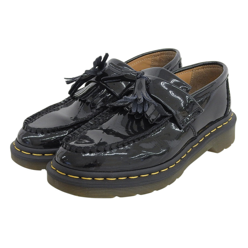 Dr.Martens ドクターマーチン 美品 ADRIAN TASSEL LOAFER / タッセルローファー シューズ レディース パテント ブラック UK 4 25261001 シューズ