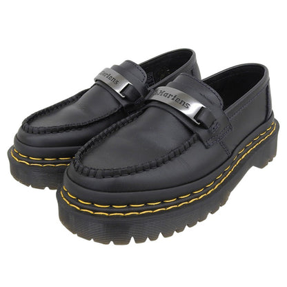 Dr.Martens ドクターマーチン 美品 PENTON BEX DS PLTD / ダブルステッチ プレート ローファー レディース ブラック UK 4 27876001 シューズ