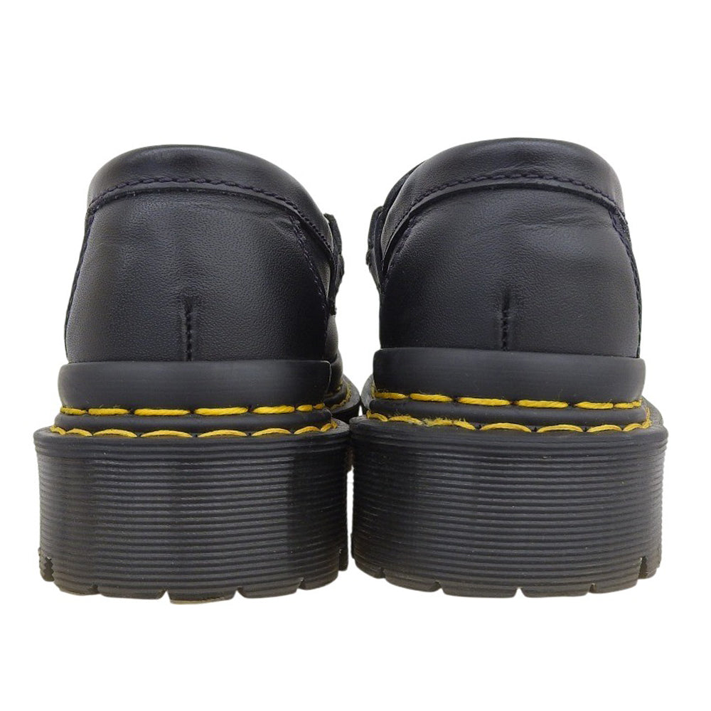 Dr.Martens ドクターマーチン 美品 PENTON BEX DS PLTD / ダブルステッチ プレート ローファー レディース ブラック UK 4 27876001 シューズ