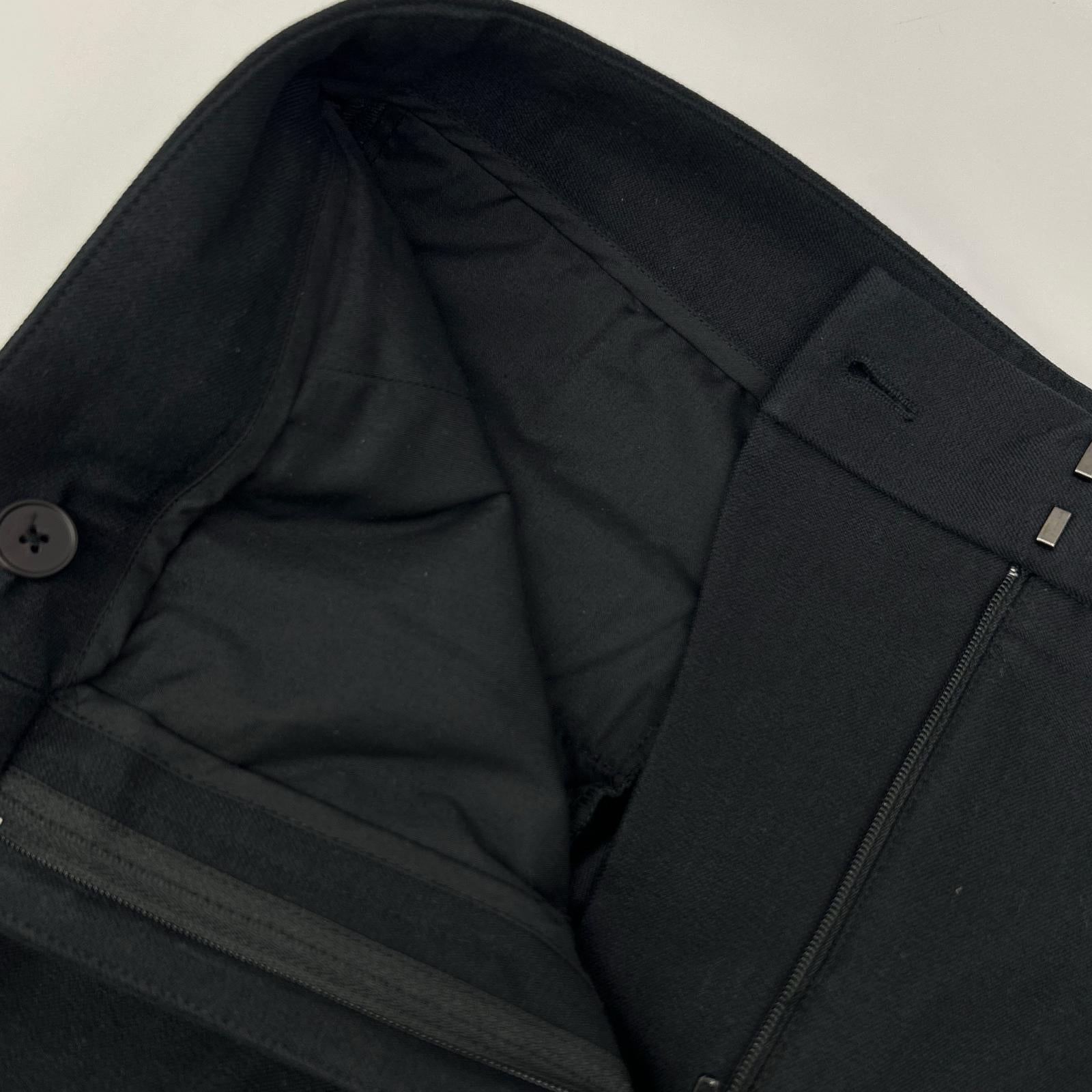 CalvinKlein カルバンクライン ブラック センタープレス シガレットパンツ ボトムス