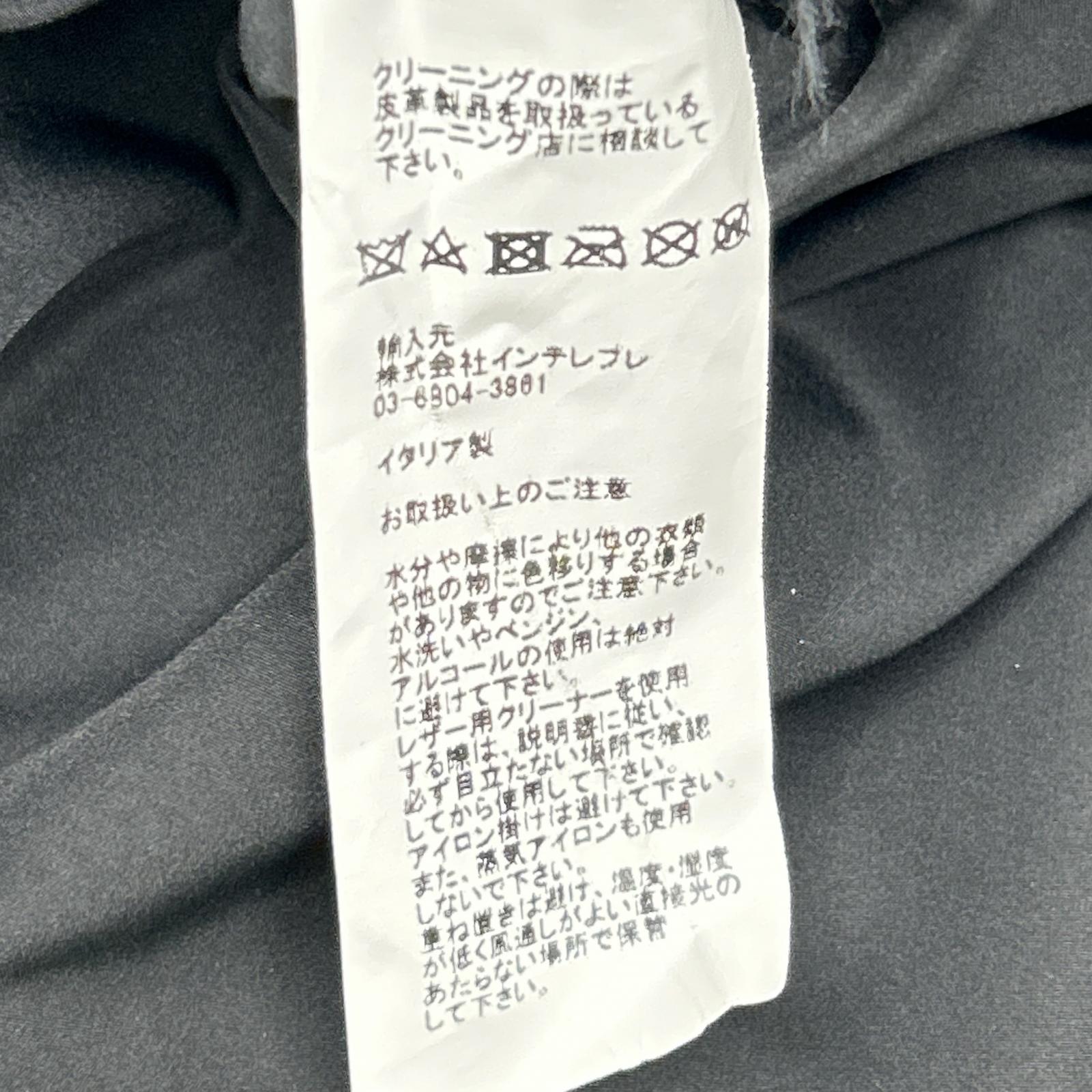 EMMETI エンメティー グレー ラムスキン JURI ユリ シングルライダースジャケット ジャケット