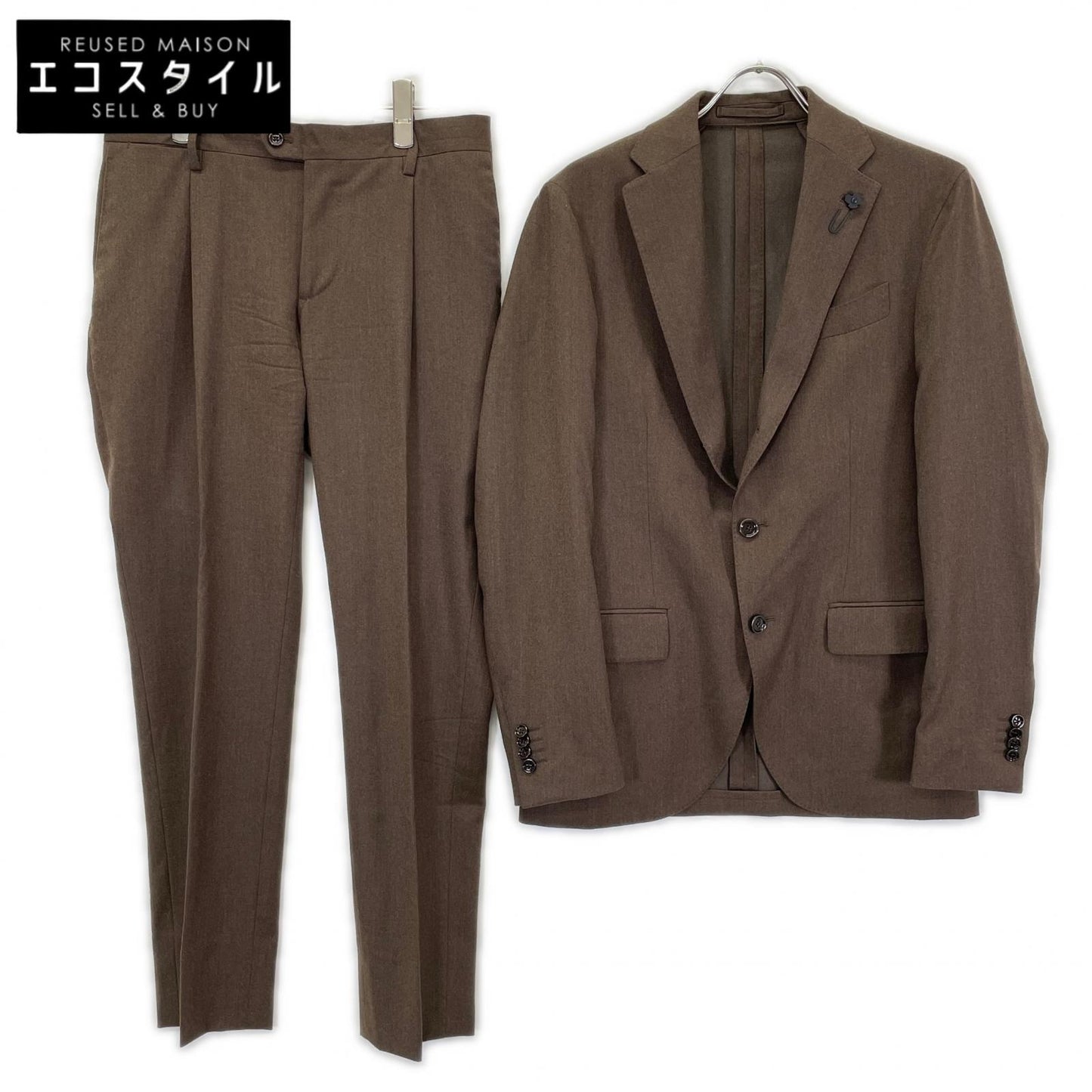 LARDINI ラルディーニ JY6107AQ ブラウン ウールカシミヤ ADVANCE/アドヴァンス 3B段返り シングルスーツ セットアップ スーツ セットアップ