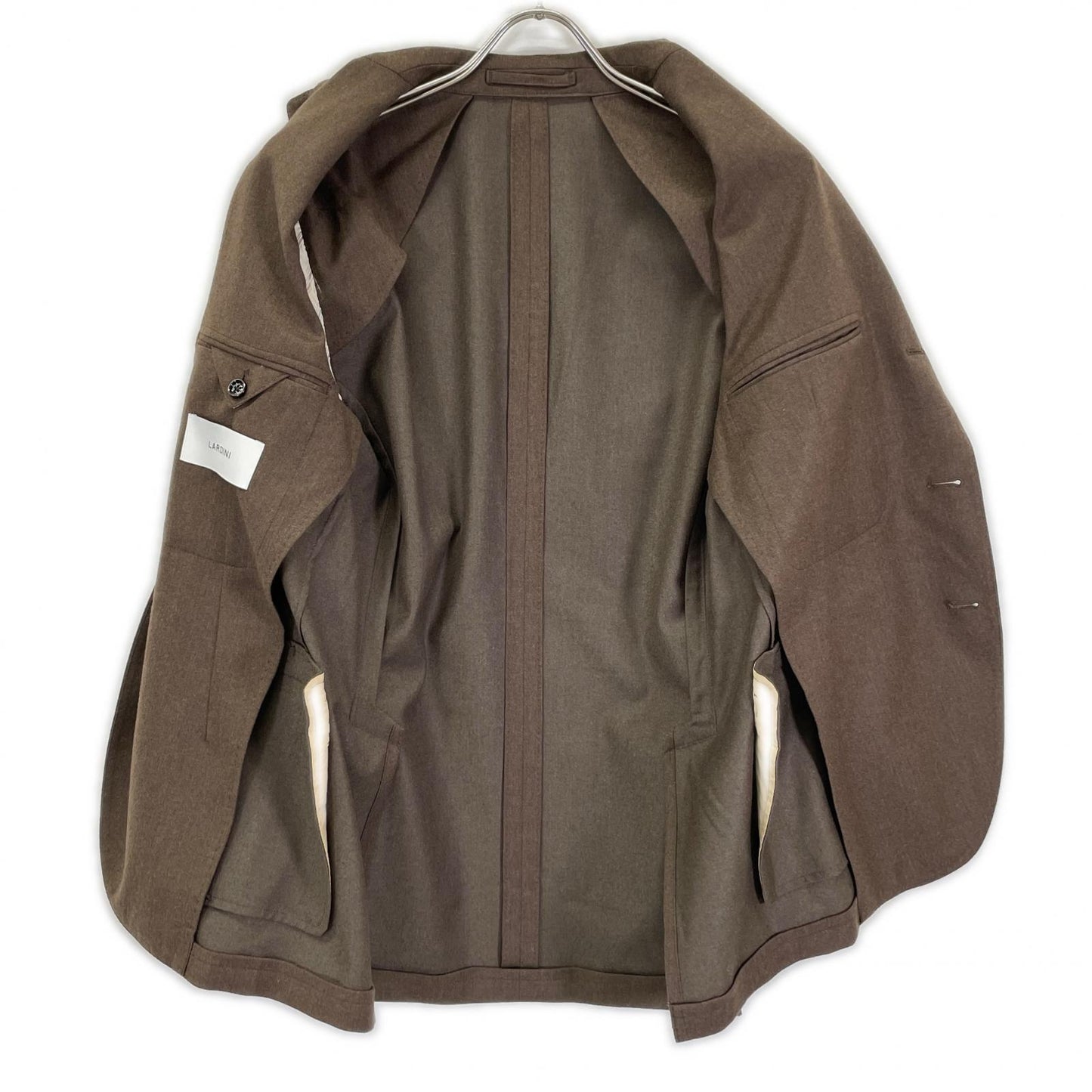 LARDINI ラルディーニ JY6107AQ ブラウン ウールカシミヤ ADVANCE/アドヴァンス 3B段返り シングルスーツ セットアップ スーツ セットアップ