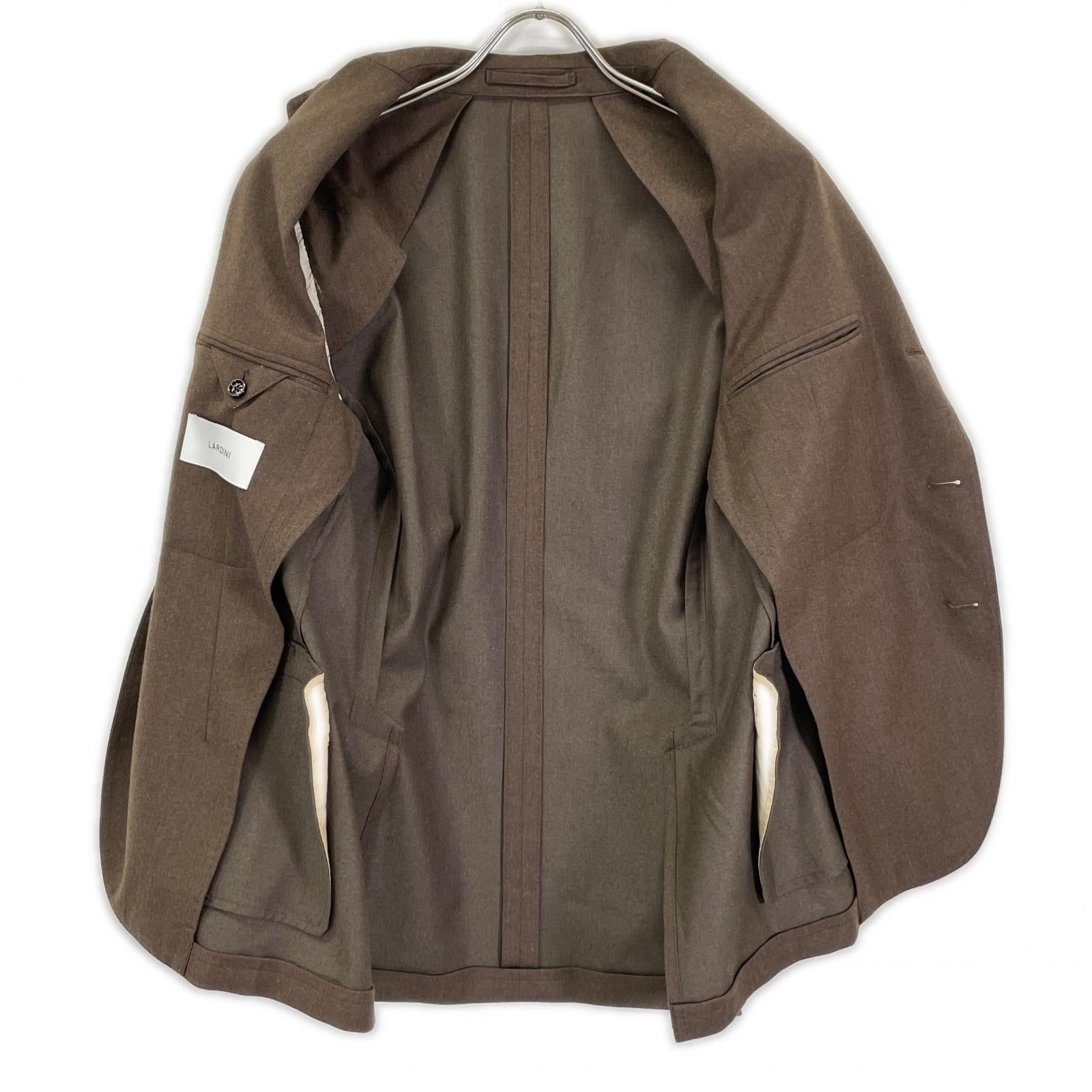 LARDINI ラルディーニ JY6107AQ ブラウン ウールカシミヤ ADVANCE/アドヴァンス 3B段返り シングルスーツ セットアップ スーツ セットアップ