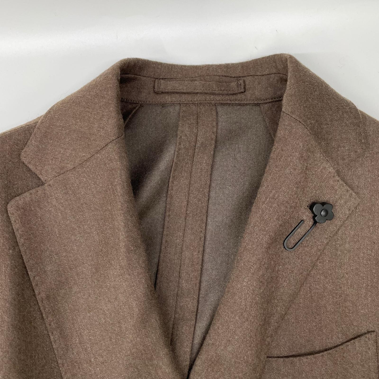 LARDINI ラルディーニ JY6107AQ ブラウン ウールカシミヤ ADVANCE/アドヴァンス 3B段返り シングルスーツ セットアップ スーツ セットアップ