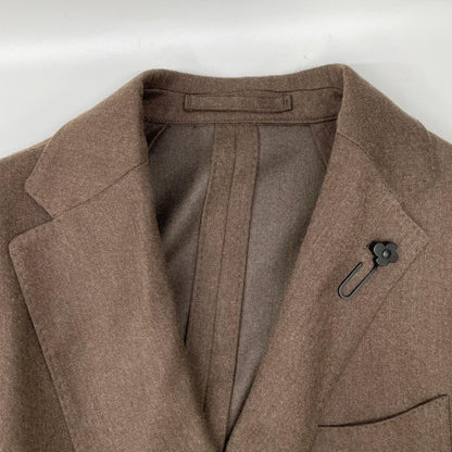 LARDINI ラルディーニ JY6107AQ ブラウン ウールカシミヤ ADVANCE/アドヴァンス 3B段返り シングルスーツ セットアップ スーツ セットアップ