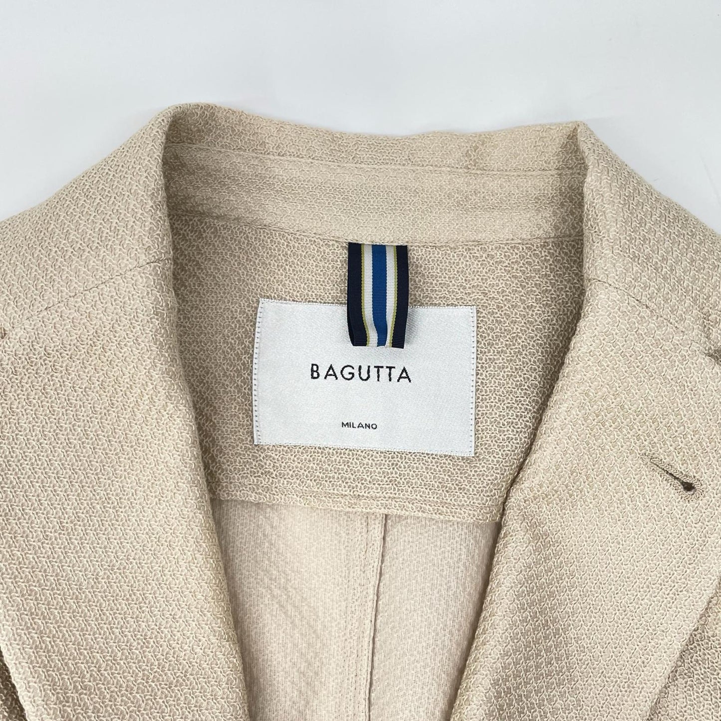 Bagutta バグッタ 11209 ライトベージュ コットン MGIAN GL 6B ダブルブレストジャケット ジャケット