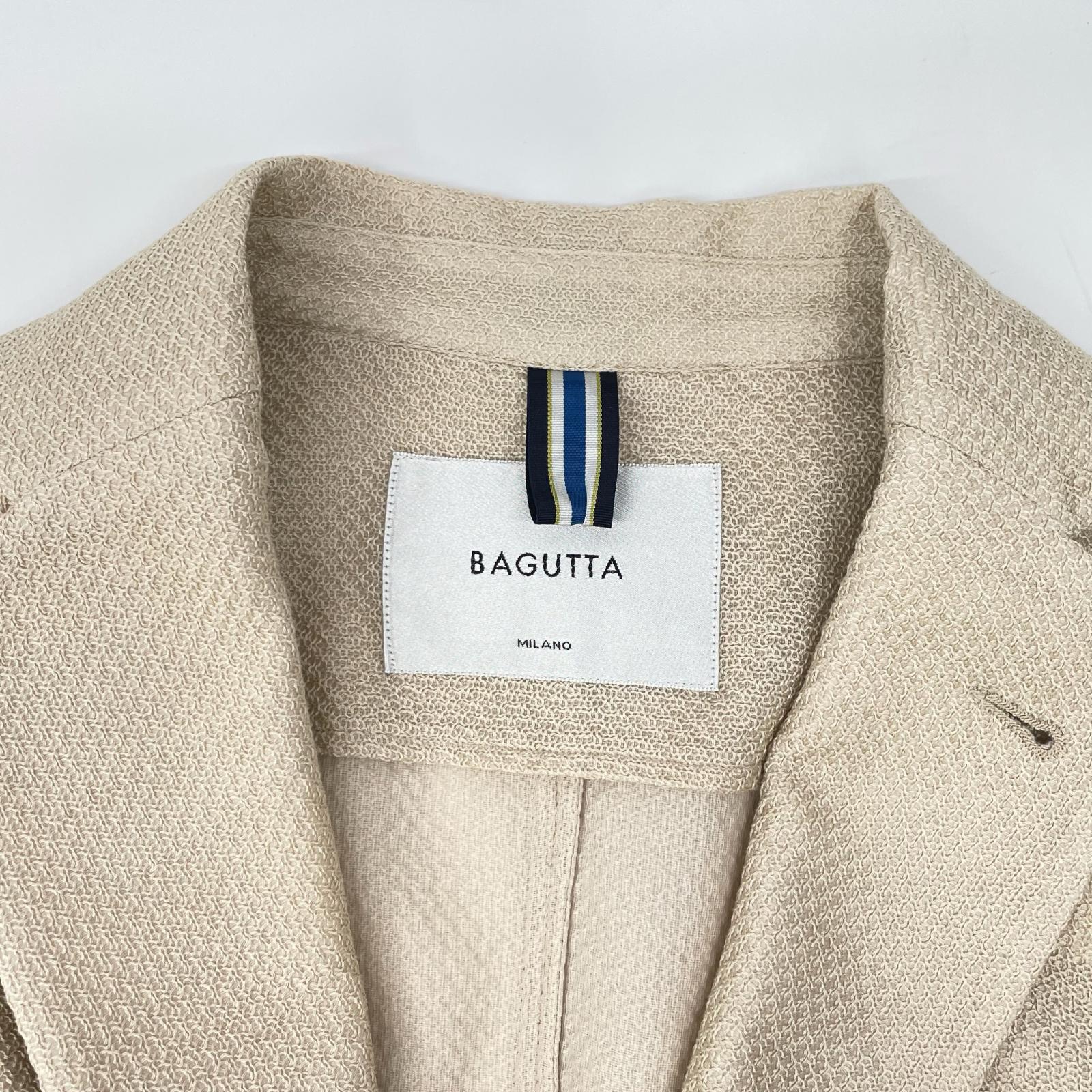 Bagutta バグッタ 11209 ライトベージュ コットン MGIAN GL 6B ダブルブレストジャケット ジャケット