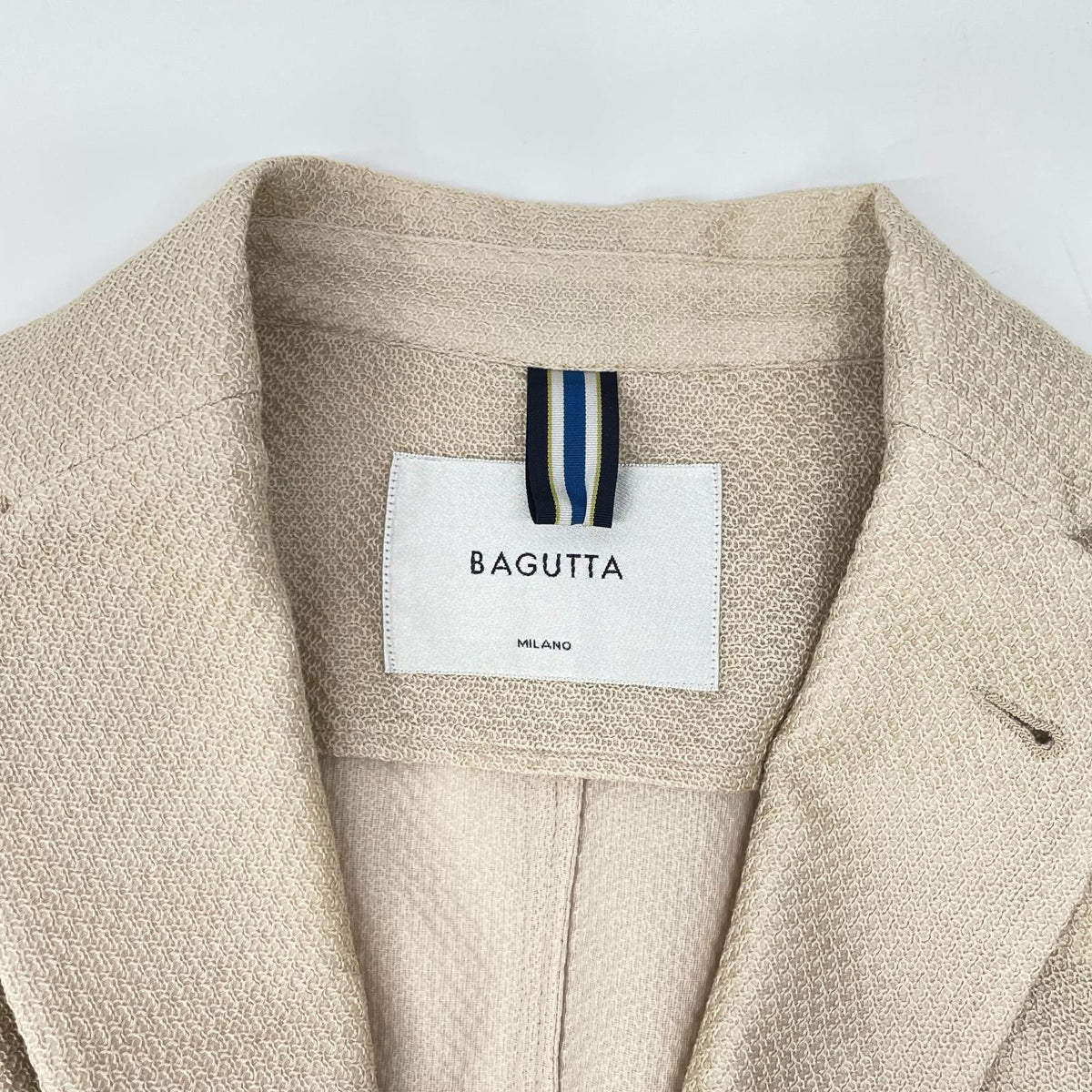 Bagutta バグッタ 11209 ライトベージュ コットン MGIAN GL 6B ダブルブレストジャケット ジャケット