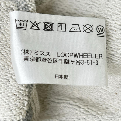 loopwheeler ループウィラー グレー コットン フルジップ スウェットパーカー トップス