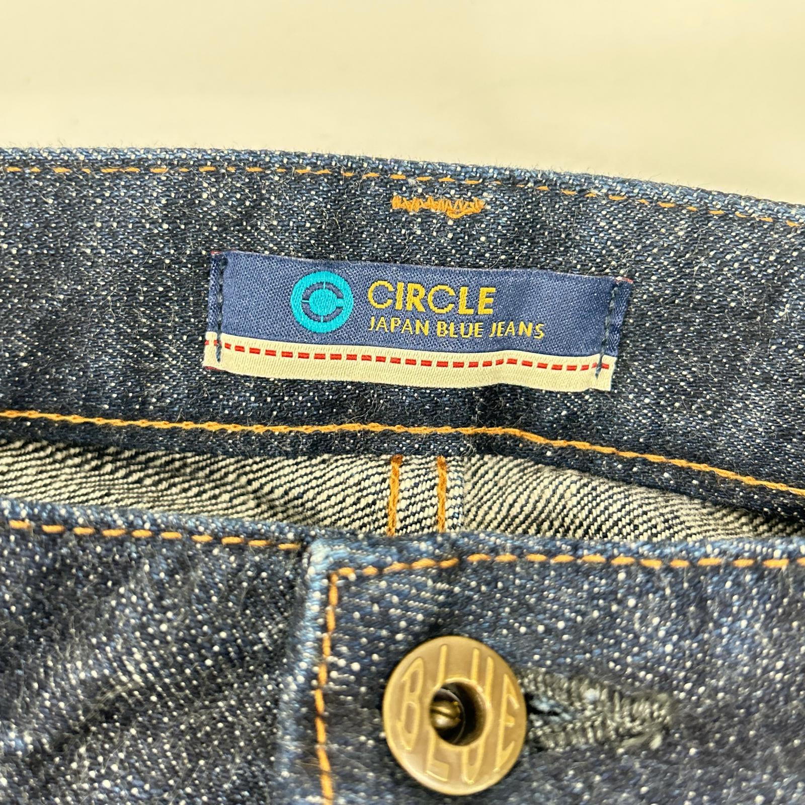 JAPAN BLUE JEANS ジャパンブルージーンズ J366 インディゴ CIRCLE コットン カーフレザーパッチ ジップフライ デニムパンツ ボトムス