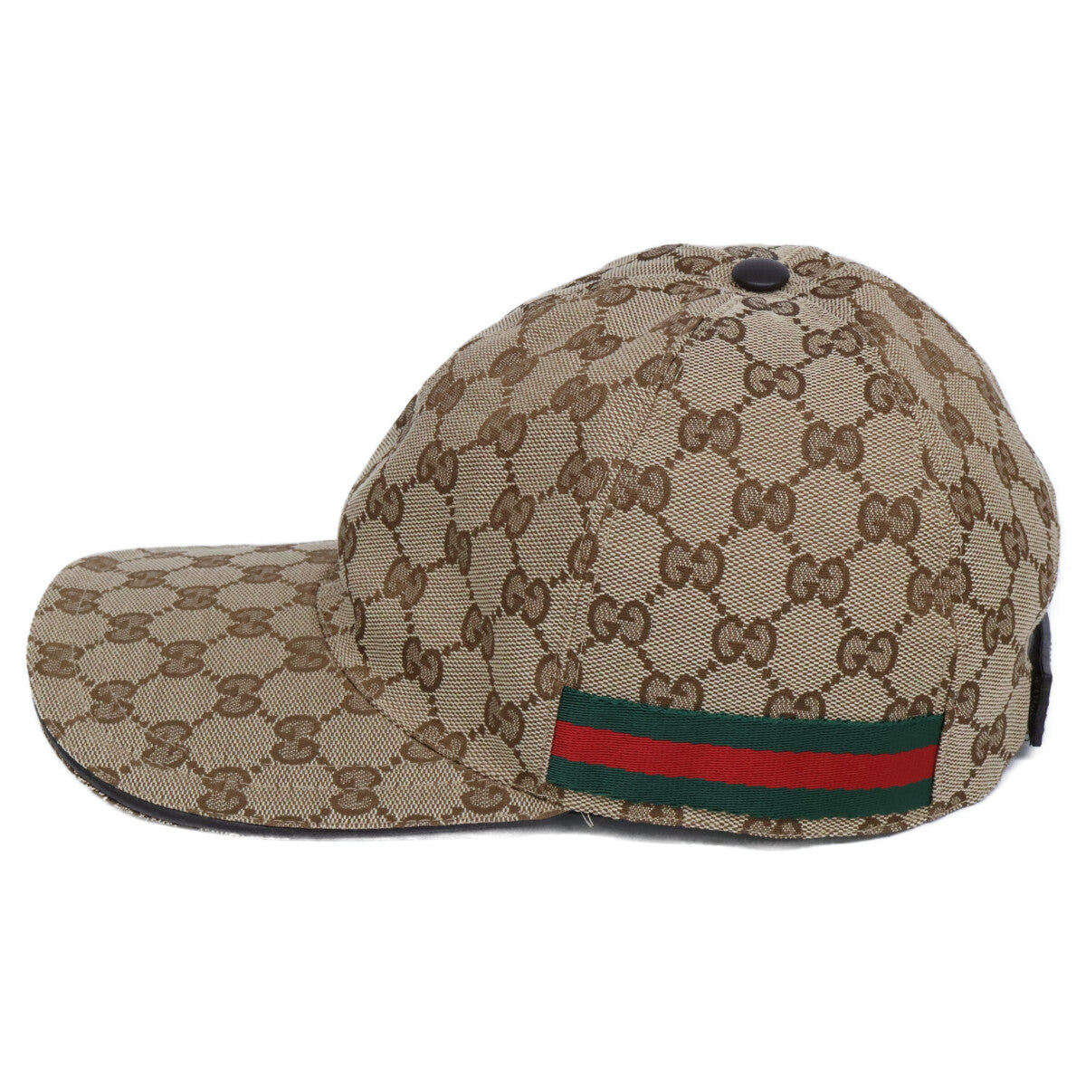 GUCCI グッチ 【美品】200035 GGキャンバス シェリーライン キャップ 帽子