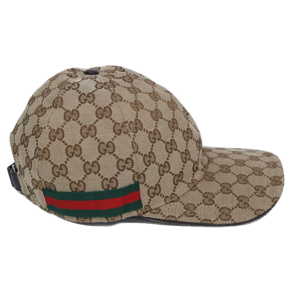 GUCCI グッチ 【美品】200035 GGキャンバス シェリーライン キャップ 帽子