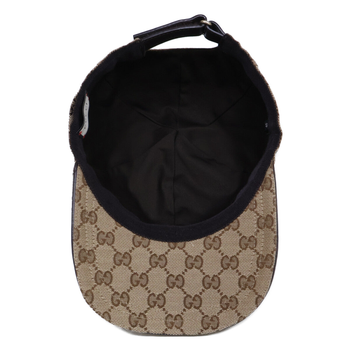 GUCCI グッチ 【美品】200035 GGキャンバス シェリーライン キャップ 帽子