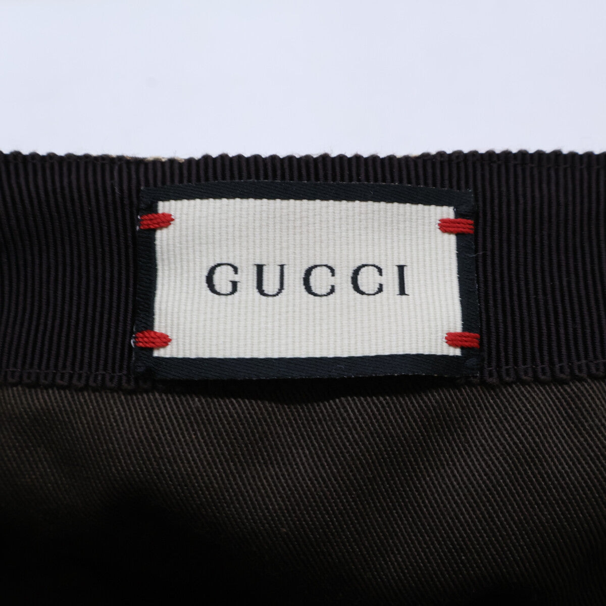 GUCCI グッチ 【美品】200035 GGキャンバス シェリーライン キャップ 帽子