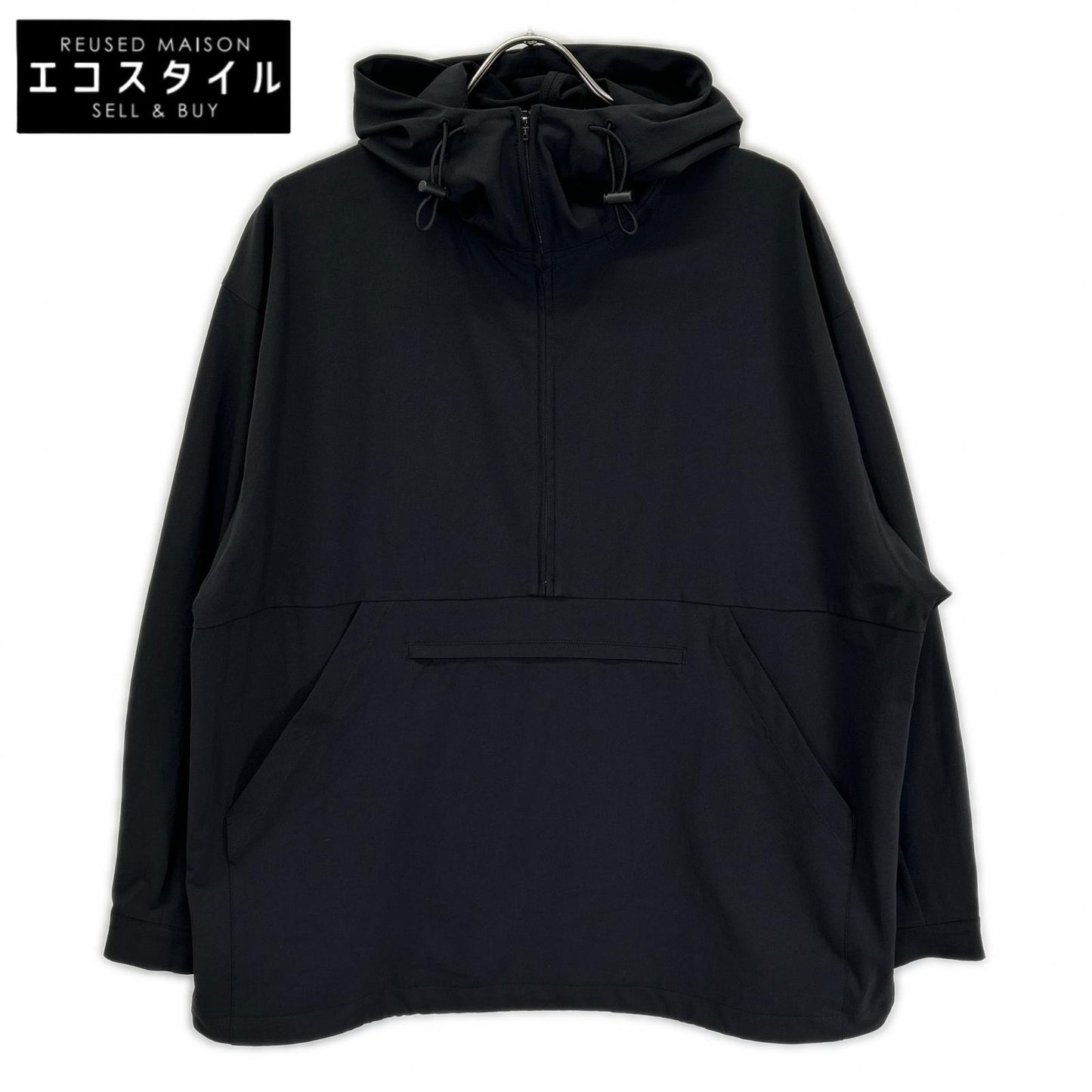 CLANE クラネ 24SS ブラック PACKABLE RASH GUARD HALF ZIP マウンテンパーカ トップス